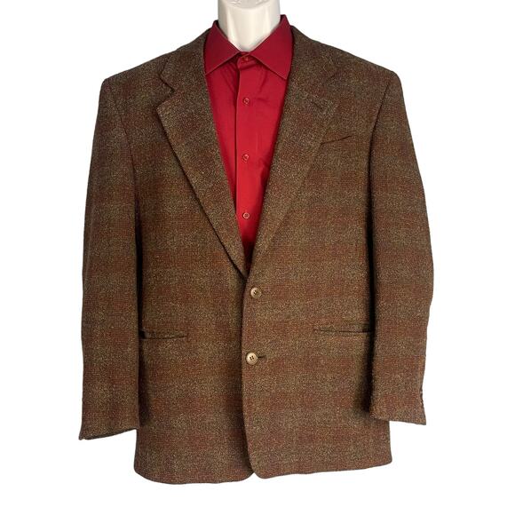 Missoni Uomo Men's Plaid Sport Coat Blazer Two Button Front Lined Size 48/38 - Picture 1 of 6